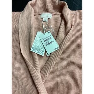 Barefoot Dreams LuxeBlend Waffle Knit Cardigan Bella Pink XL BDWNV25348 NWT